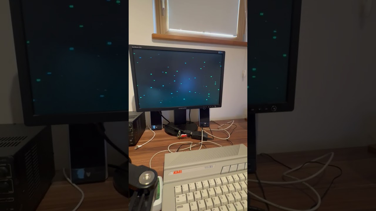 Screenshot: ATARI 800XE Starfield
