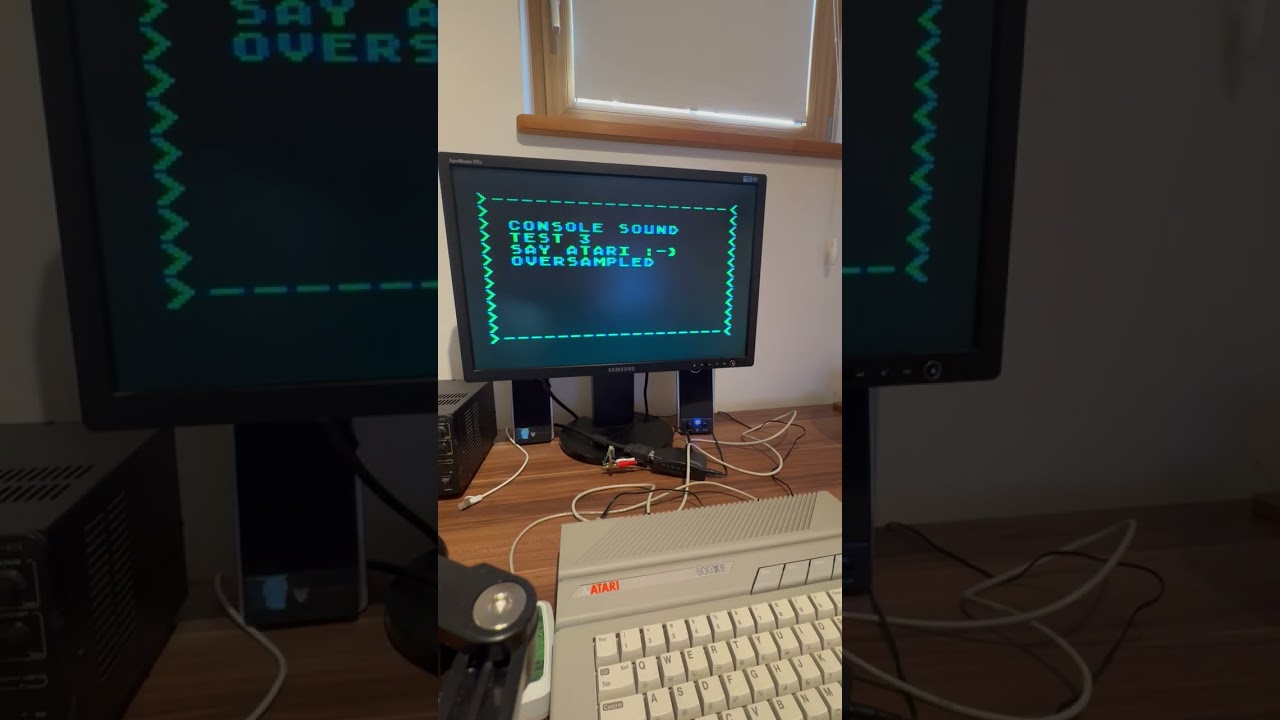 Screenshot: ATARI 800XE console speaker test