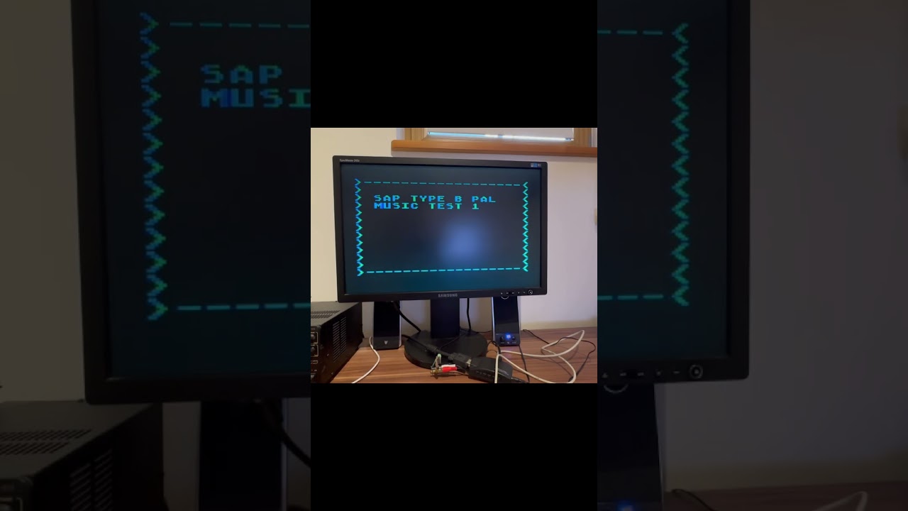 Screenshot: ATARI 800XE SAP Type 2 Sound Test Short