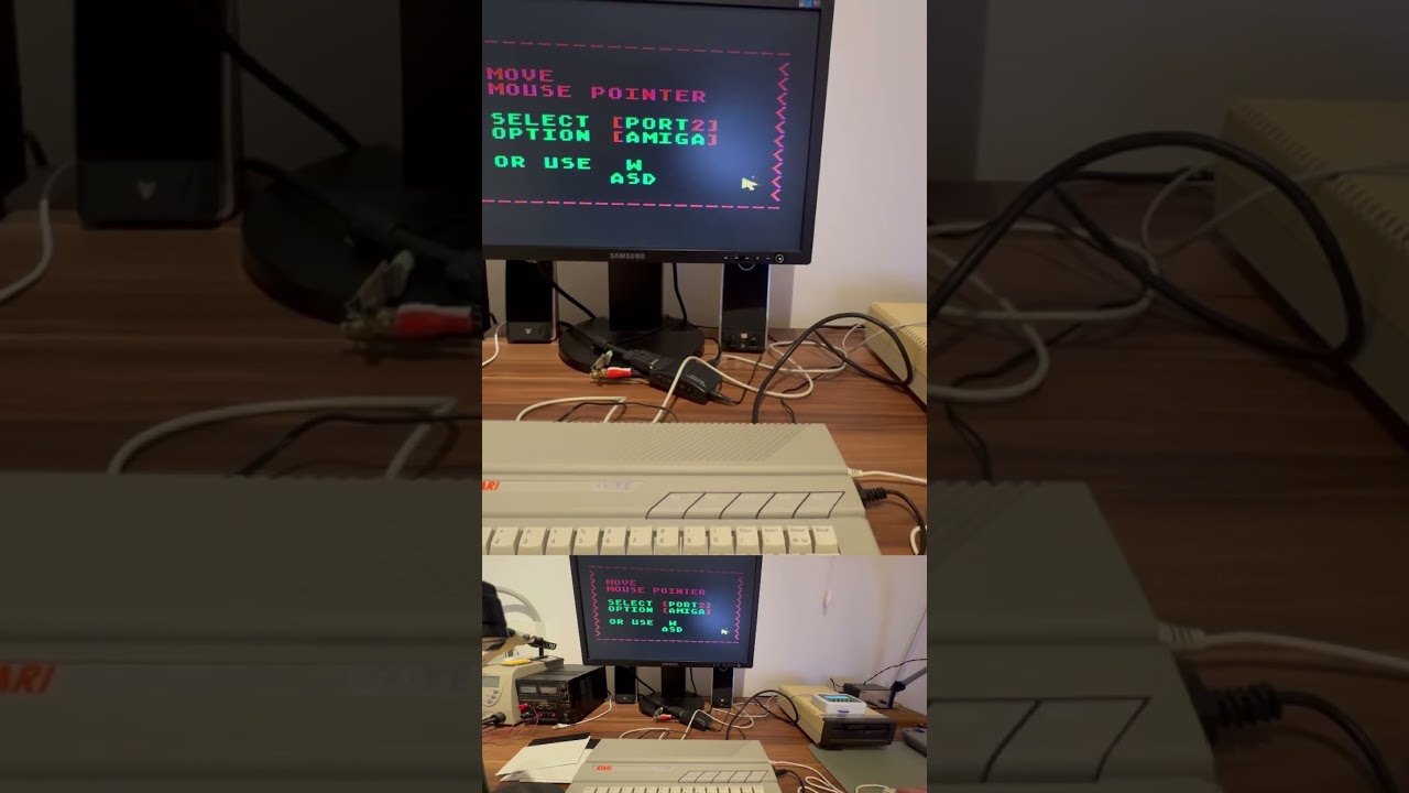 Screenshot: Atari 800XE Mouse Test Short